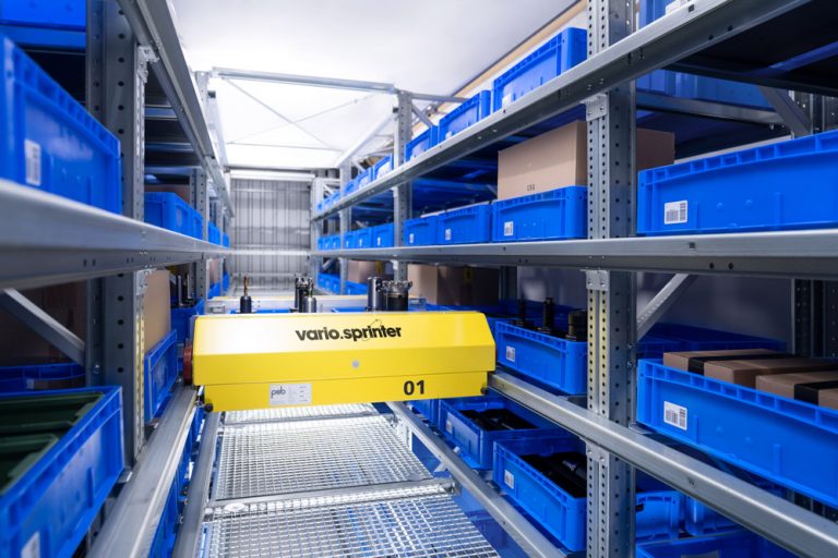 Automatisiertes Kleinteilelager der Firma psb intralogistics GmbH
